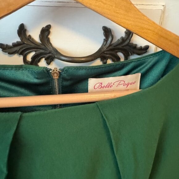 Bell Poque Boat Neck Retro Fit and Flare Sleeveless Dress size L - Picture 2 of 5